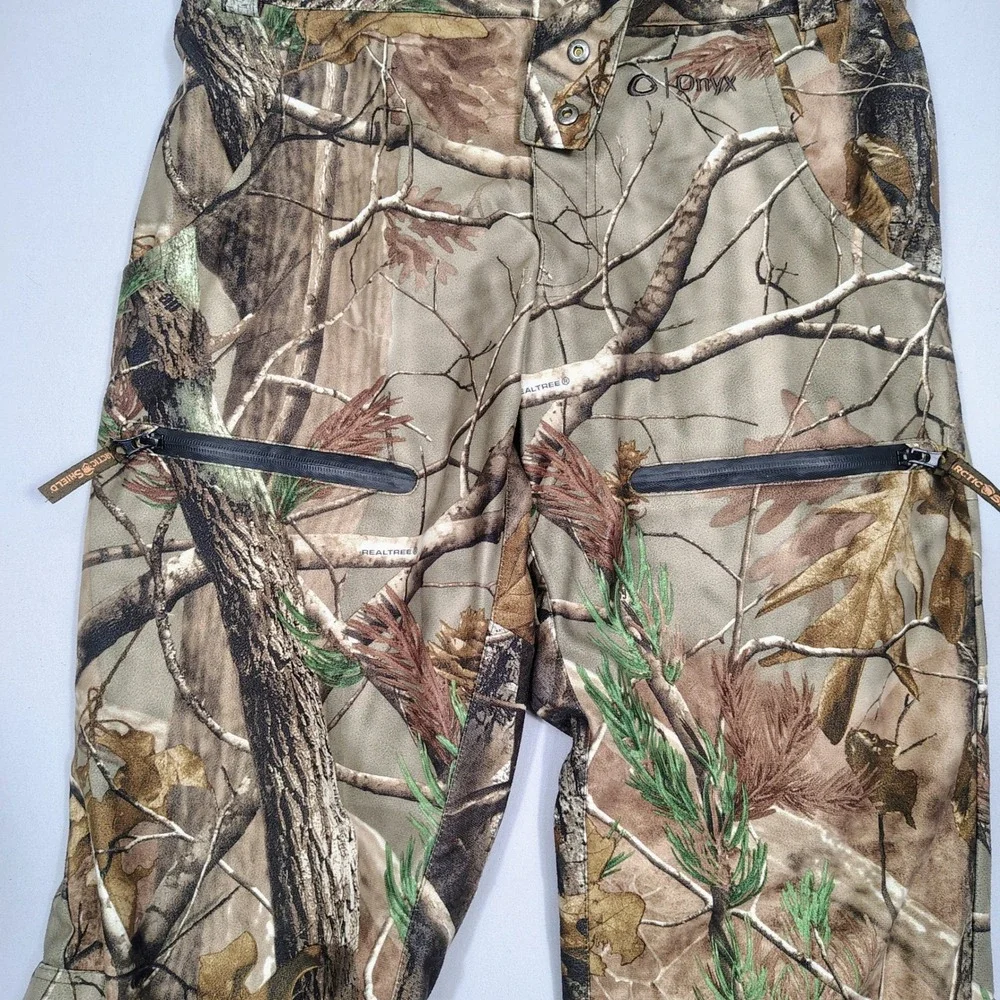 Onyx ArcticShield Hunting Pants Mens Medium Brown Camo Realtree AP Polyester